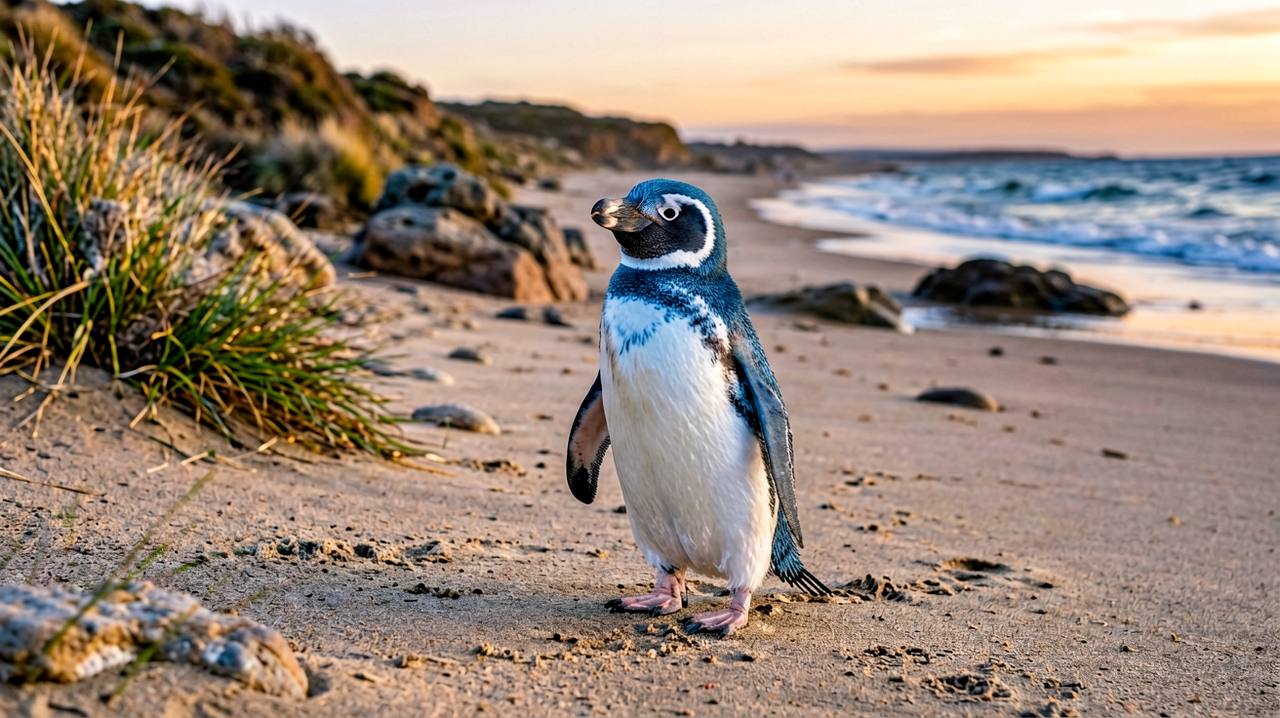 Little Penguin in its natural habitat