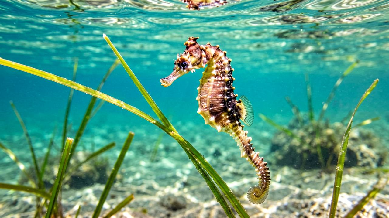 Long-snouted Seahorse in its natural habitat
