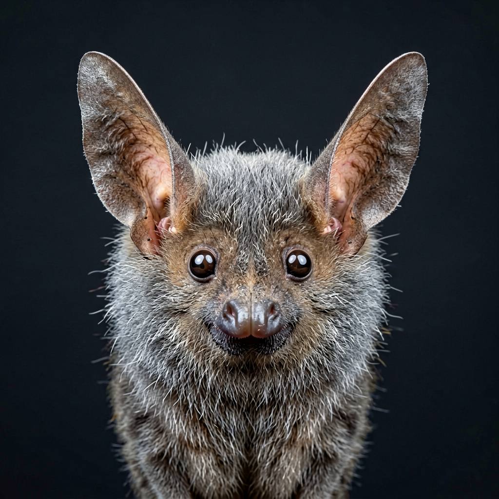 Greater horseshoe bat showing its nose-leaf