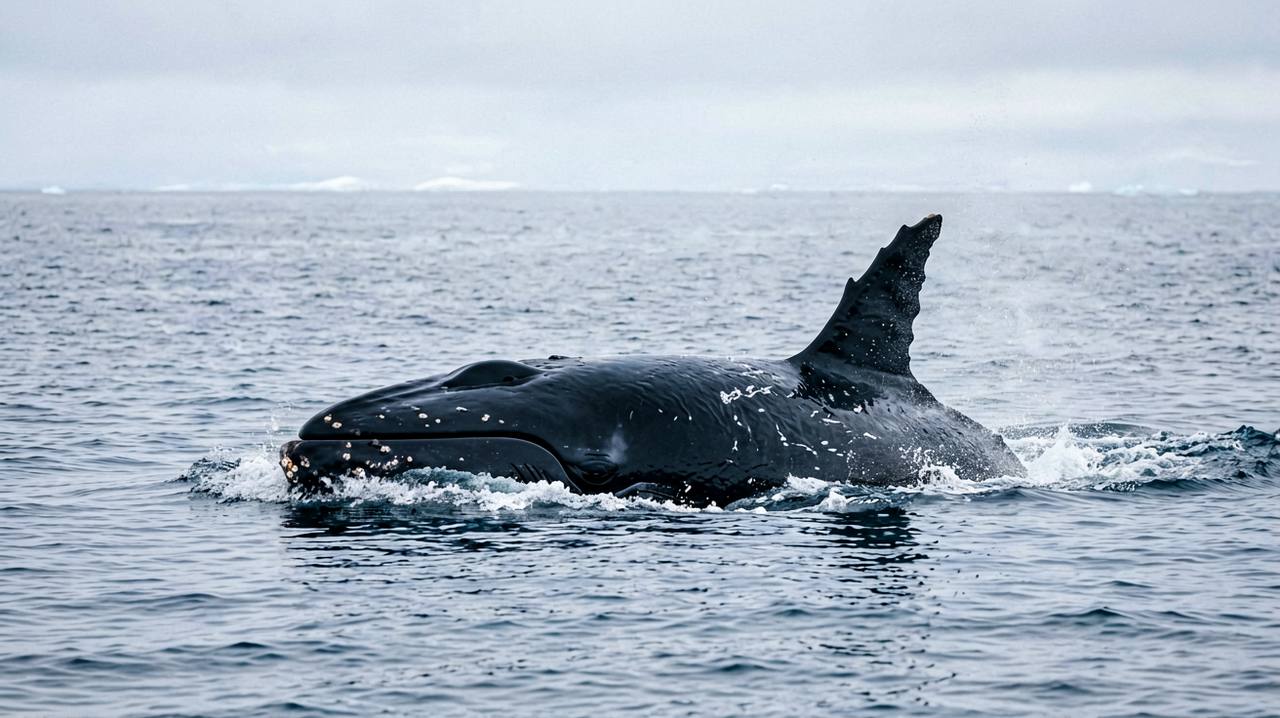 Minke Whale in its natural habitat
