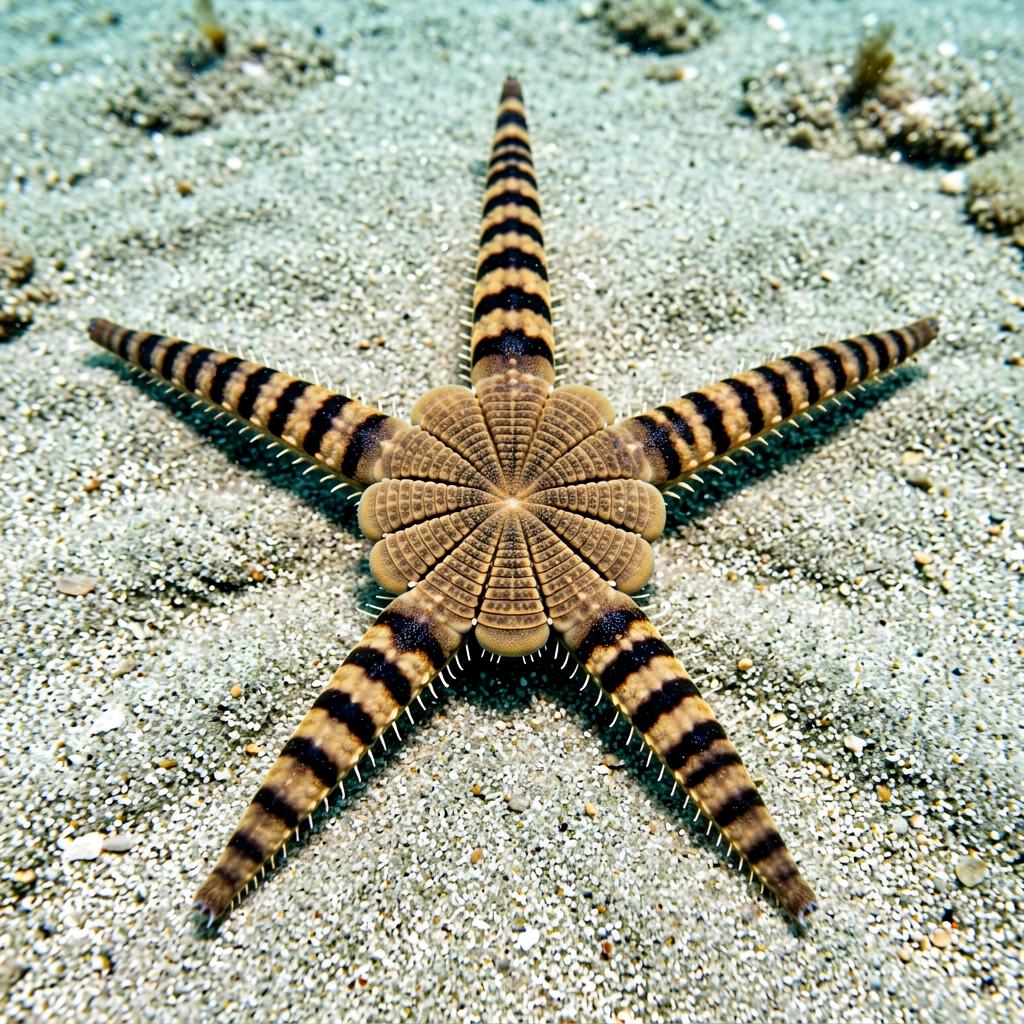 Common brittlestar on the seabed
