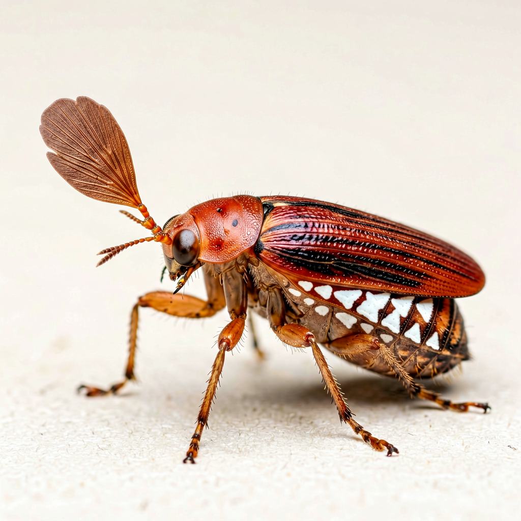 Common cockchafer on a leaf