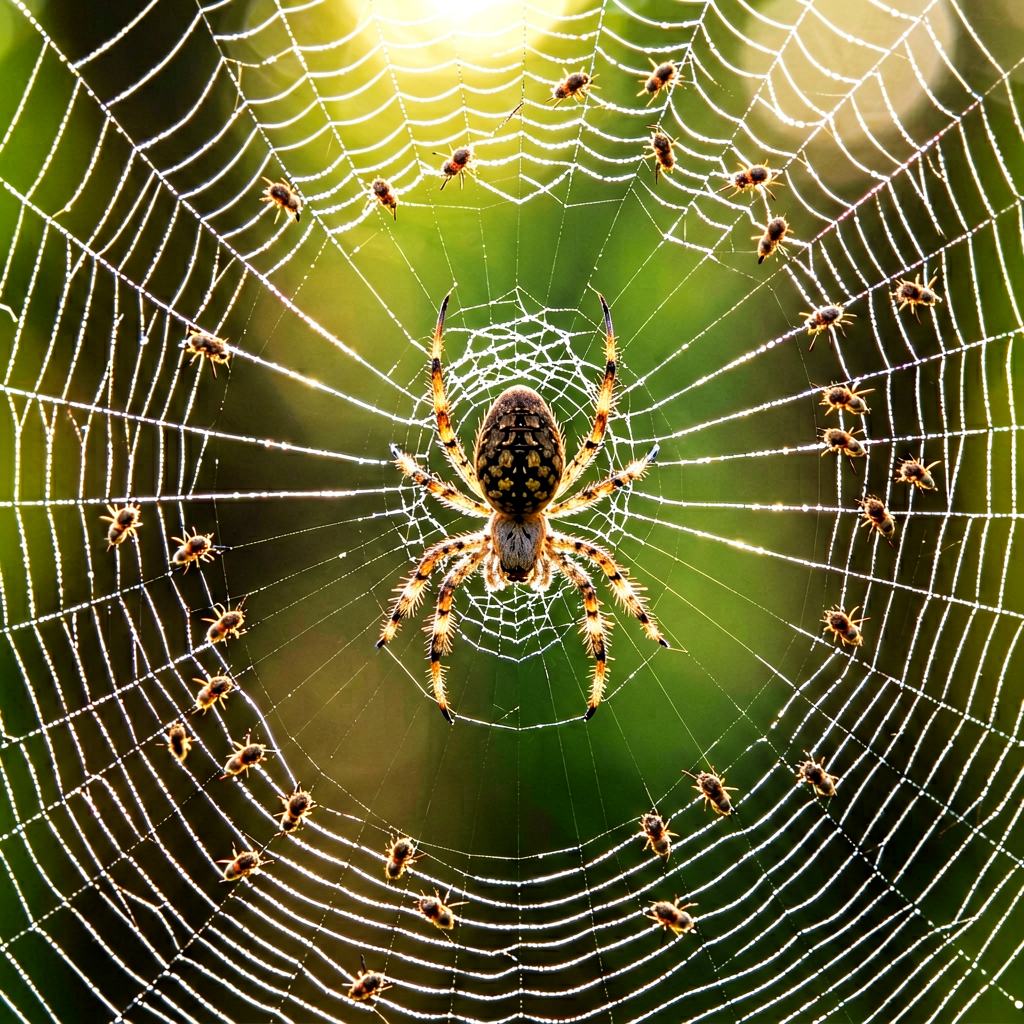 Food of the Missing-sector Orb Weaver