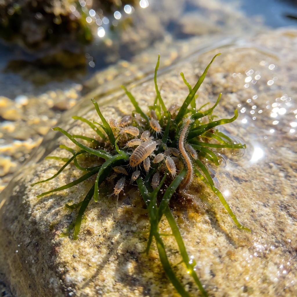 Food of the Common Prawn