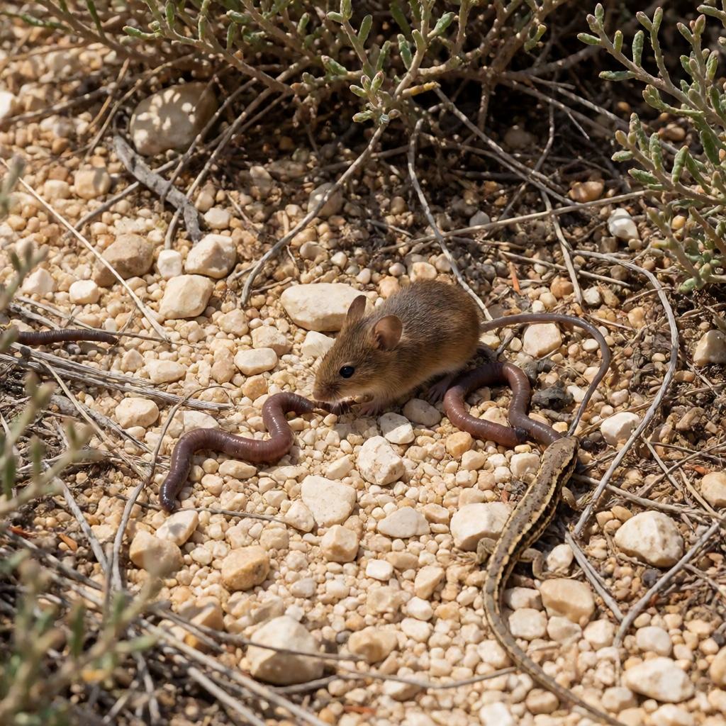 Food of the Horseshoe Whip Snake
