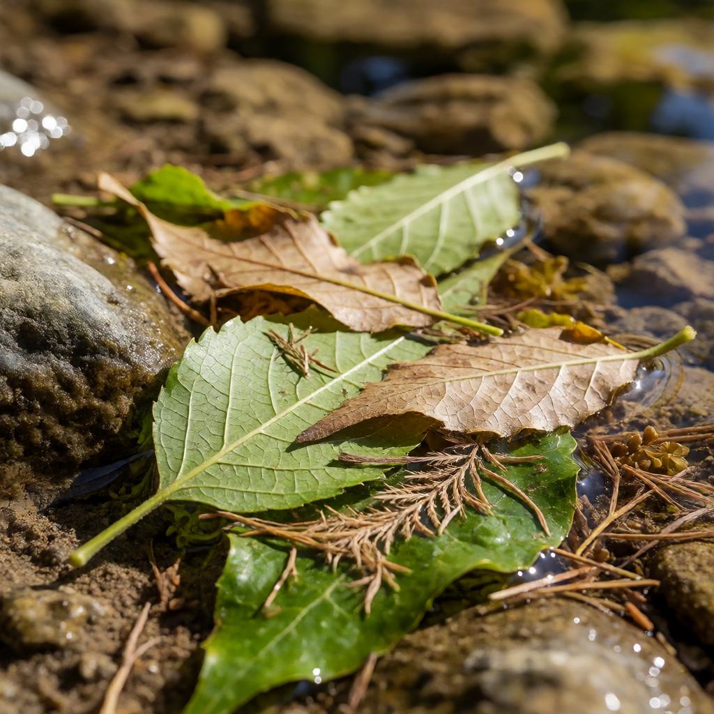 Food of the Common Freshwater Shrimp