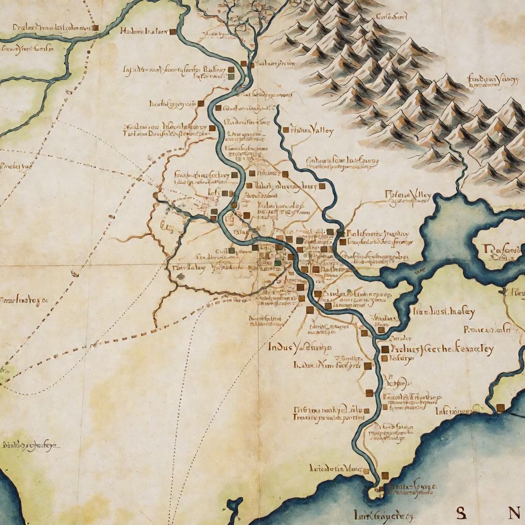 Antique hand drawn map