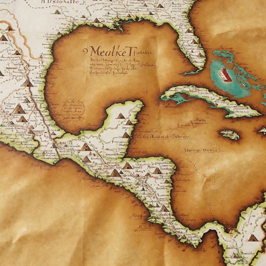 Antique hand drawn map