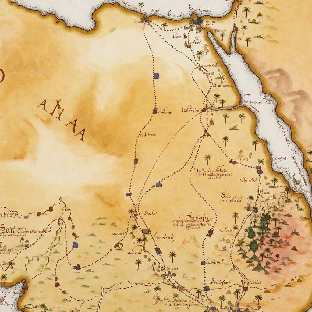 Antique hand drawn map