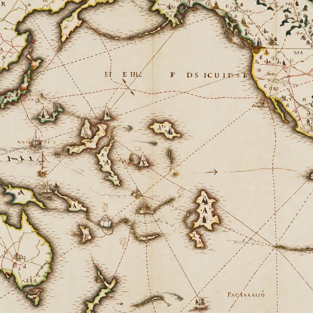 Antique hand drawn map