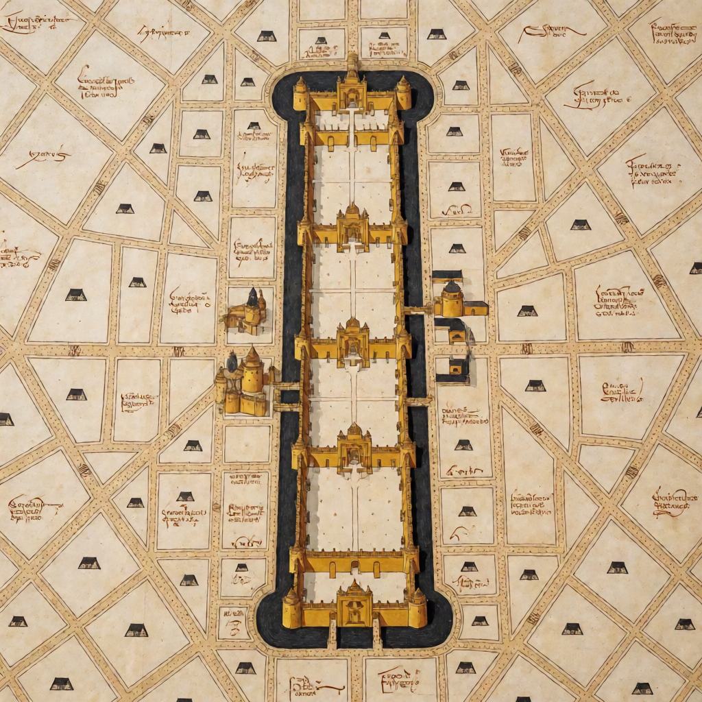 Antique hand drawn map