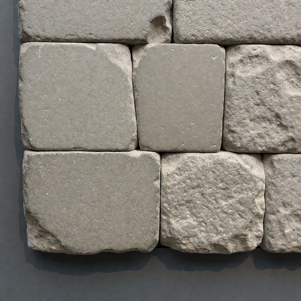 Wall of grey stone blocks fitted so exactly that the joints show as thin lines, with no cement of any kind