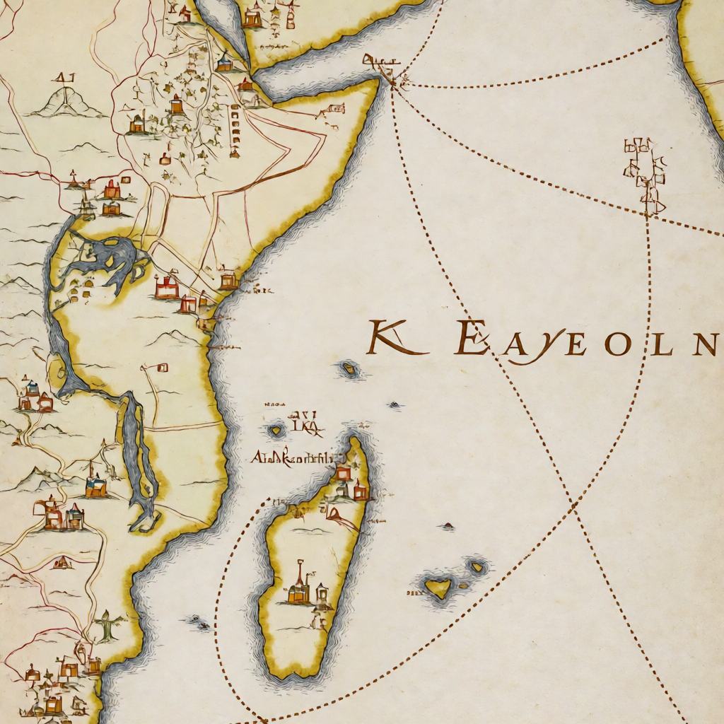 Antique hand drawn map