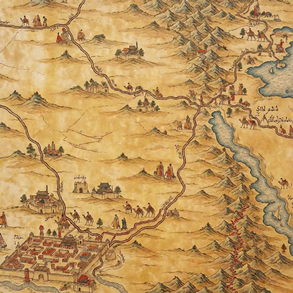 Antique hand drawn map