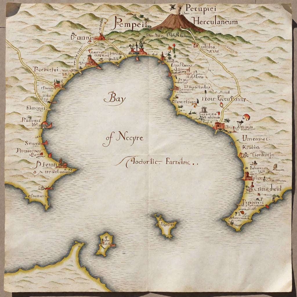 Antique hand drawn map