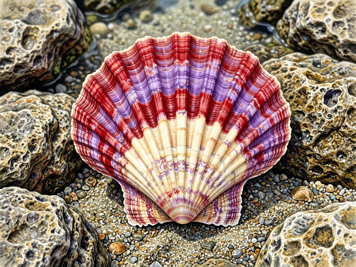 Chlamys varia | Variegated Scallop