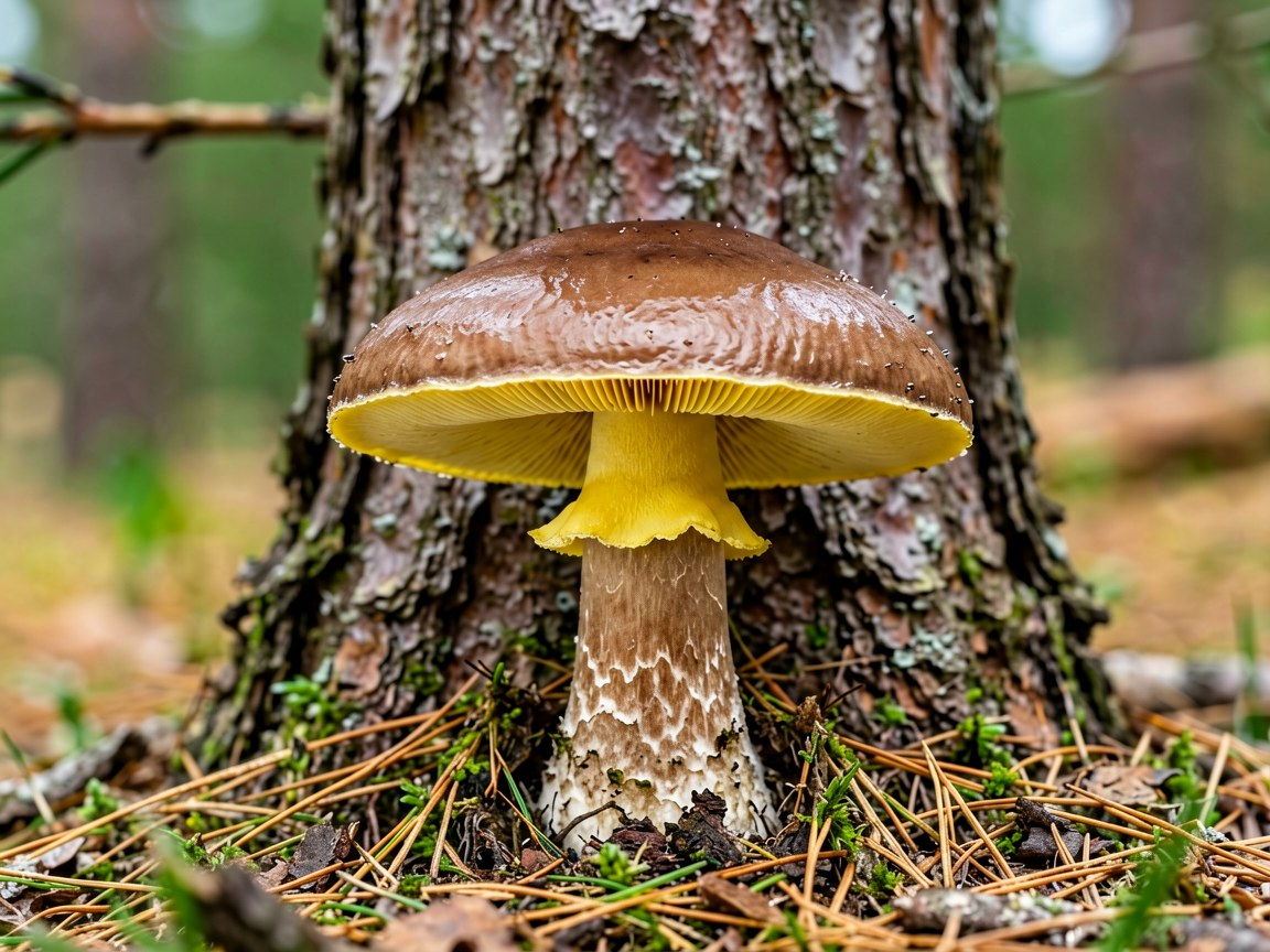 Suillus luteus | Slippery Jack